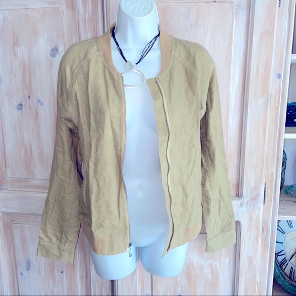 Orb Linen Zip up Jacket NEW Small